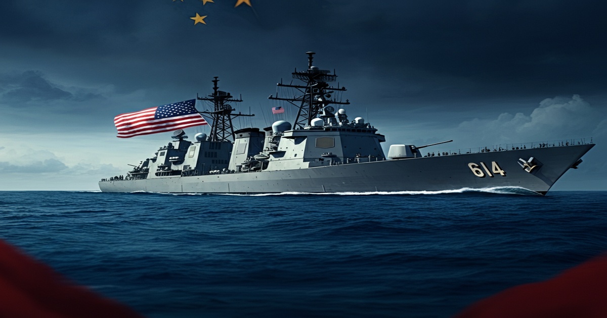 Main image to the post US-China Tensions Rise as Warship Enters Disputed Waters, Raising Accident Concerns