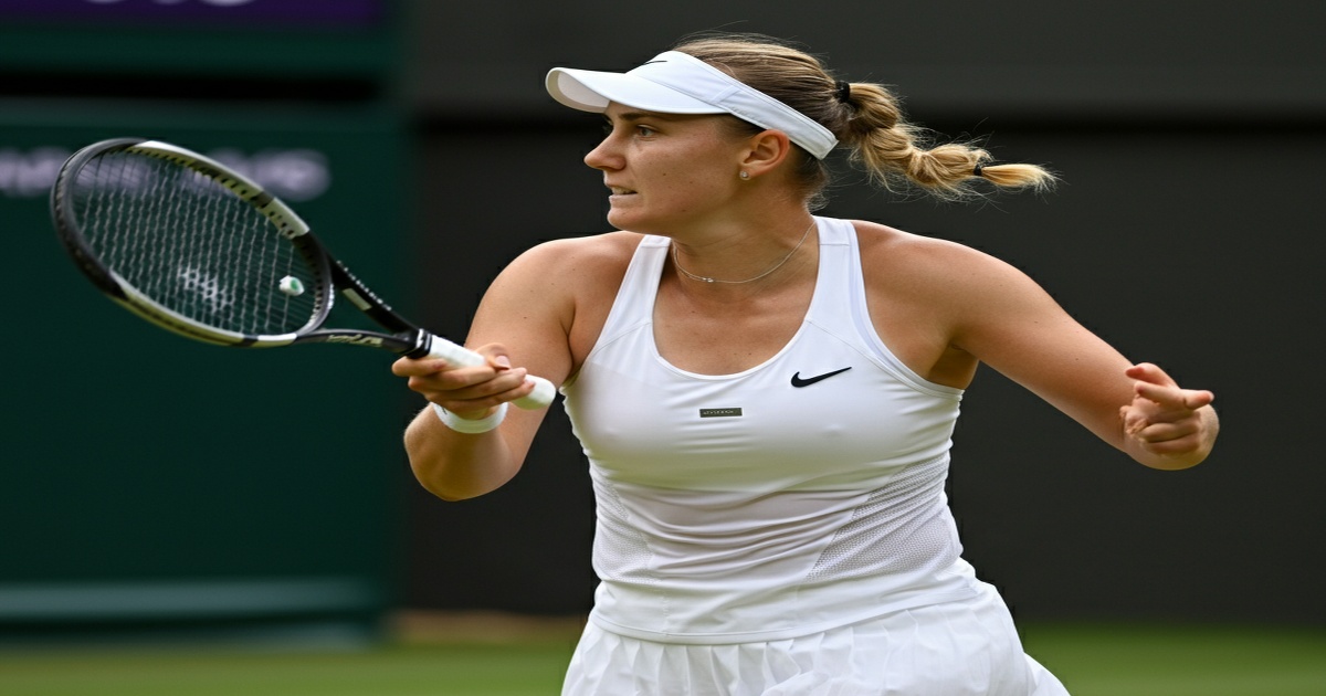 Main image to the post Aryna Sabalenka Advances to Third Round at Wimbledon Despite Tough Match Against Bouzkova