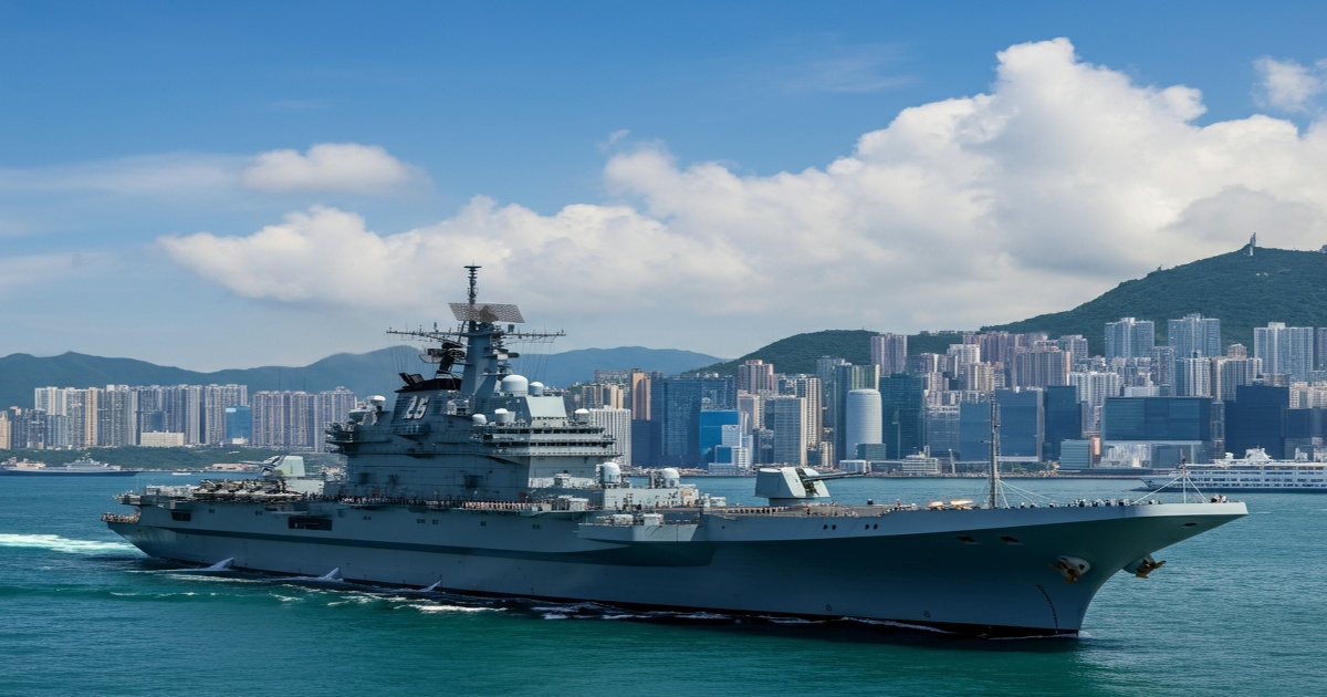 Main image to the post Shandong Carrier Visit Inspires Hong Kong, Showcases China's Naval Strength