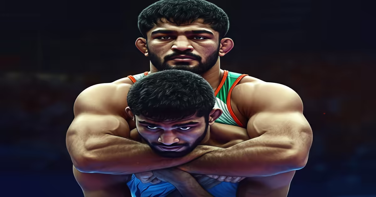 Main image to the post Indian Wrestlers Shine at the Asian Wrestling Championships 2025