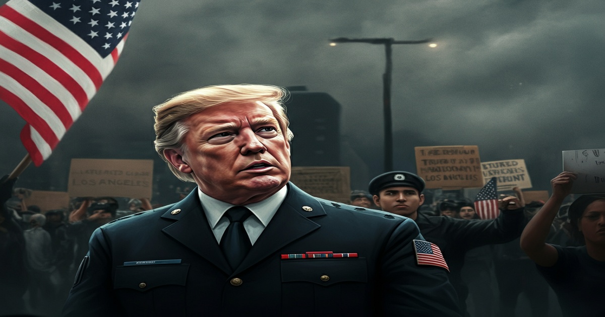 Main image to the post Trump Deploys National Guard to Los Angeles Amid Protests, Sparking Controversy