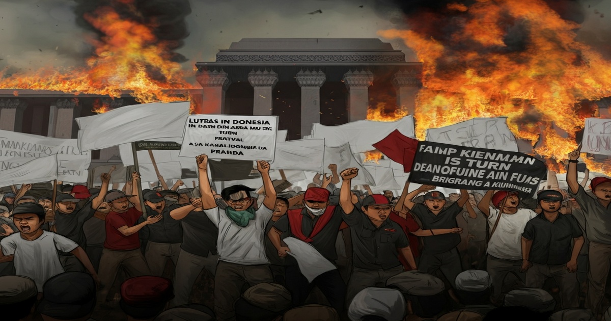 Protests in Indonesia Turn Deadly as Mob Sets Parliament Ablaze