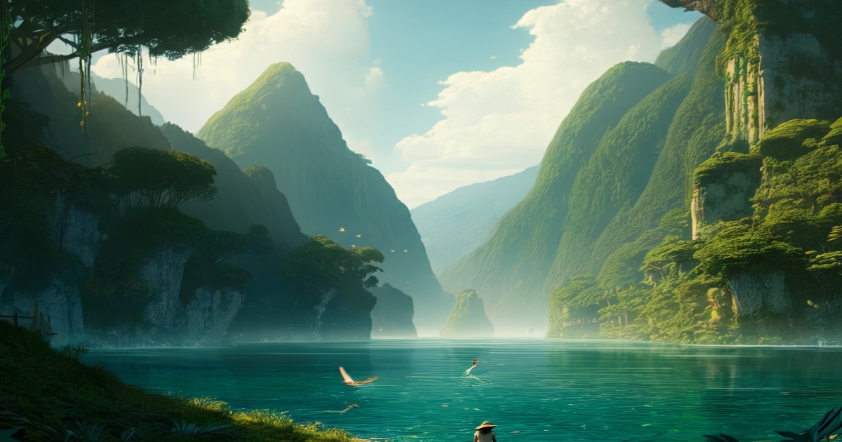 Main image to the post "Lucid Waters, Lush Mountains" for Global Sustainability