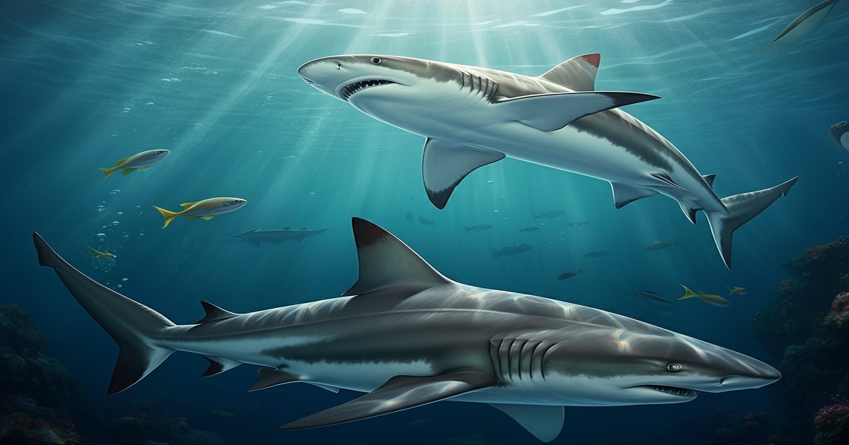 Main image to the post "First Evidence of Porbeagle Shark Being Preyed Upon by Larger Shark"