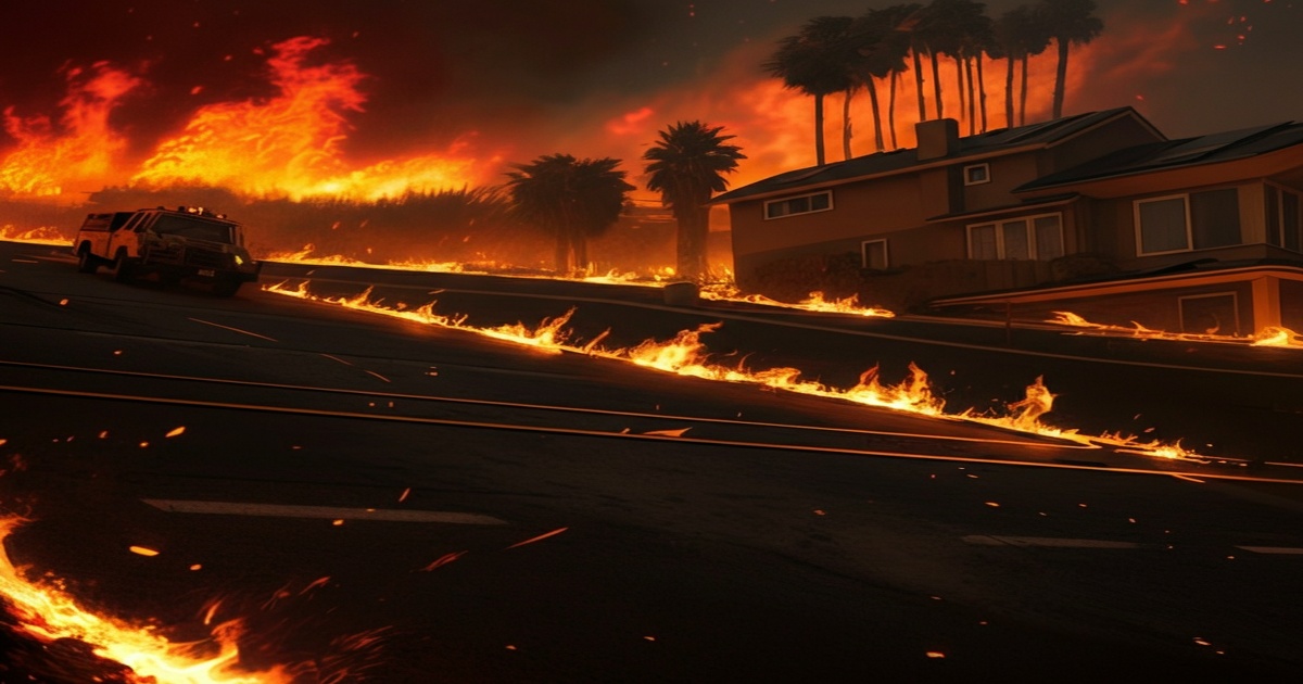 Main image to the post High Winds Threaten Firefighting Efforts in Los Angeles as Death Toll Rises