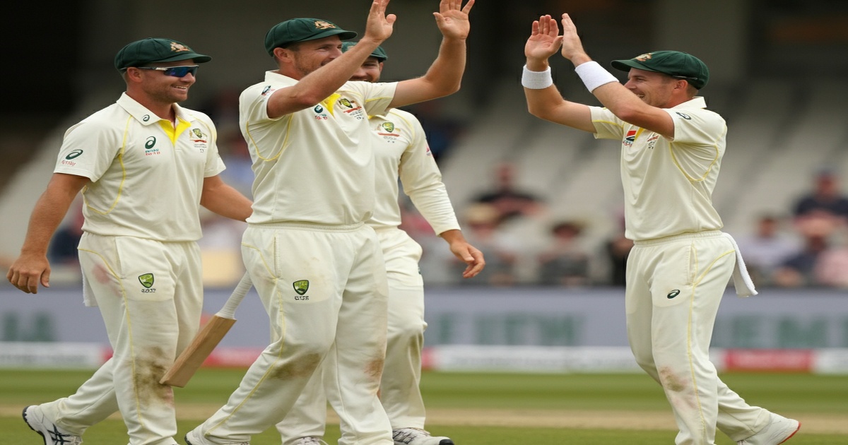 Main image to the post Teammates Celebrate as Australian Fast Bowler Approaches 100 Test Matches and 400 Wickets