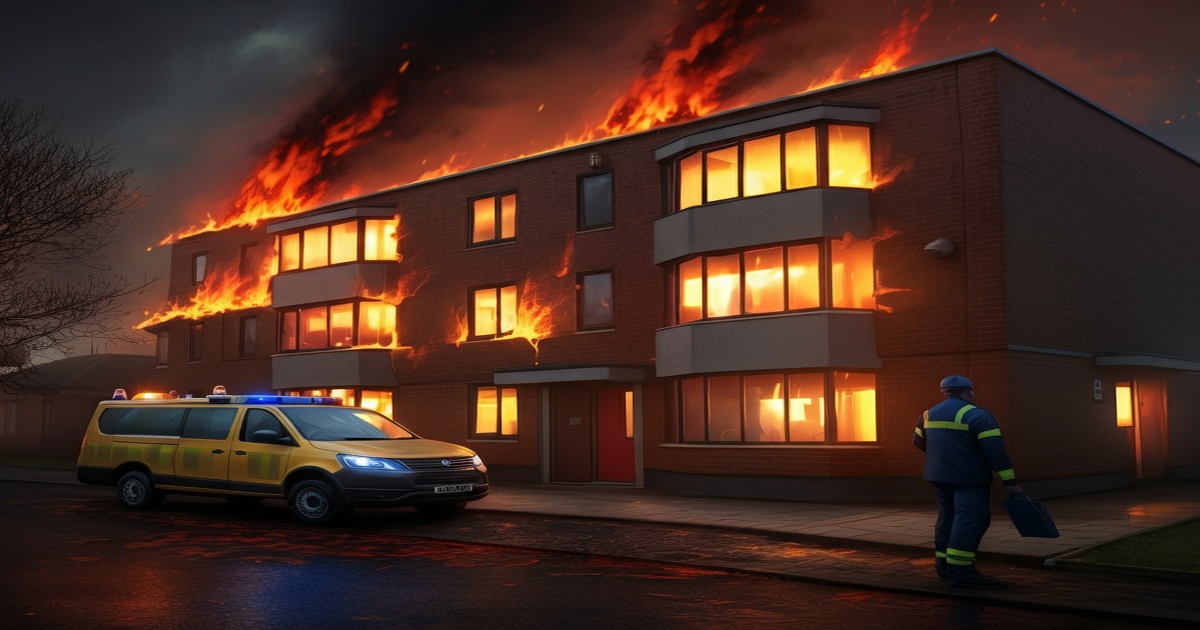 Main image to the post Significant Fire Disrupts Local Residents and Highlights Safety Concerns in Older Housing Blocks