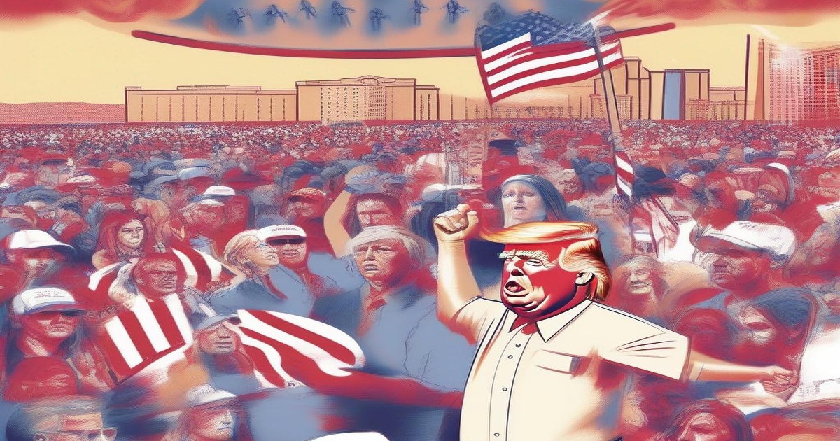 Main image to the post Trump Jokes About Supporters' Well-Being Amidst Heat-Related Emergencies at Las Vegas Rally