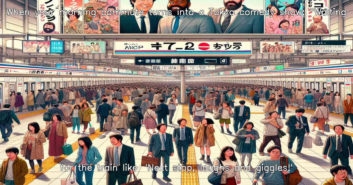 Main image to the post "Comedy Duo Tie-in at Asagaya Station"