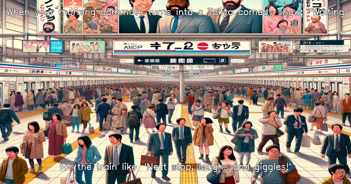 Main image to the post "Comedy Duo Tie-in at Asagaya Station"