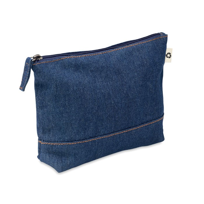 Gerecycled denim toilettasje