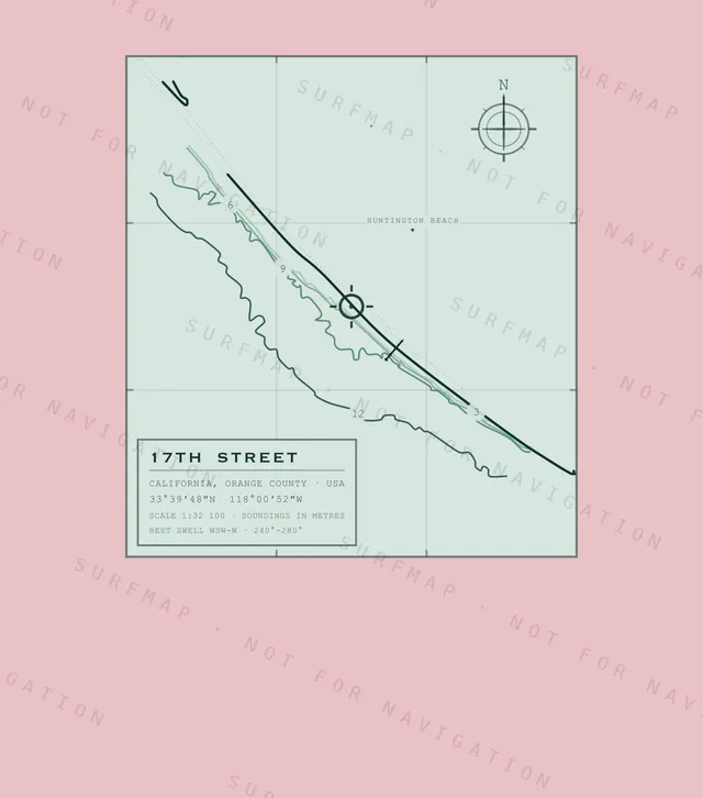 17th Street chart, the full artwork printed on the back