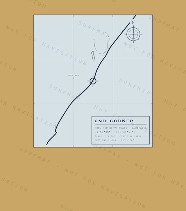 2nd Corner chart, the full artwork printed on the back