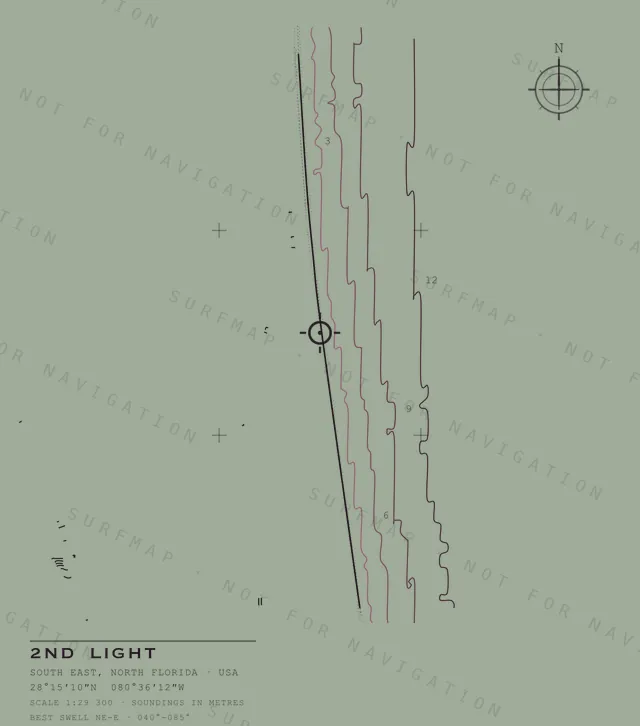 2nd Light chart, the full artwork printed on the back