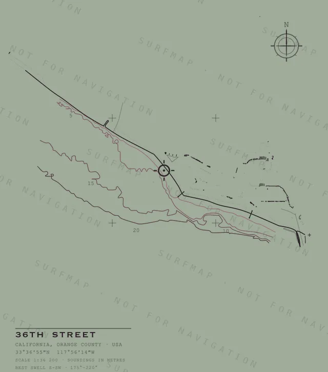 36th Street chart, the full artwork printed on the back