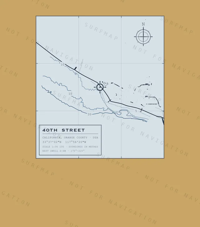 40th Street chart, the full artwork printed on the back