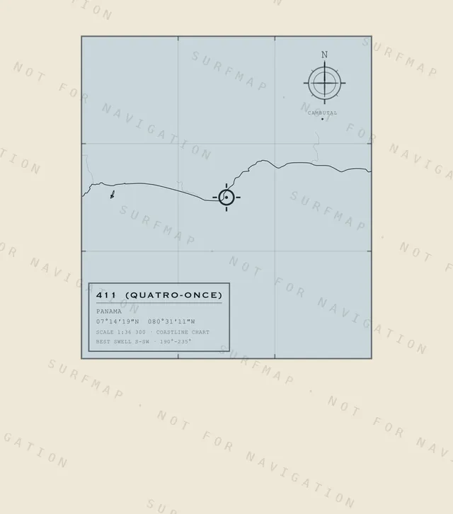 411 (Quatro-Once) chart, the full artwork printed on the back