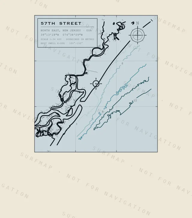 57th Street chart, the full artwork printed on the back