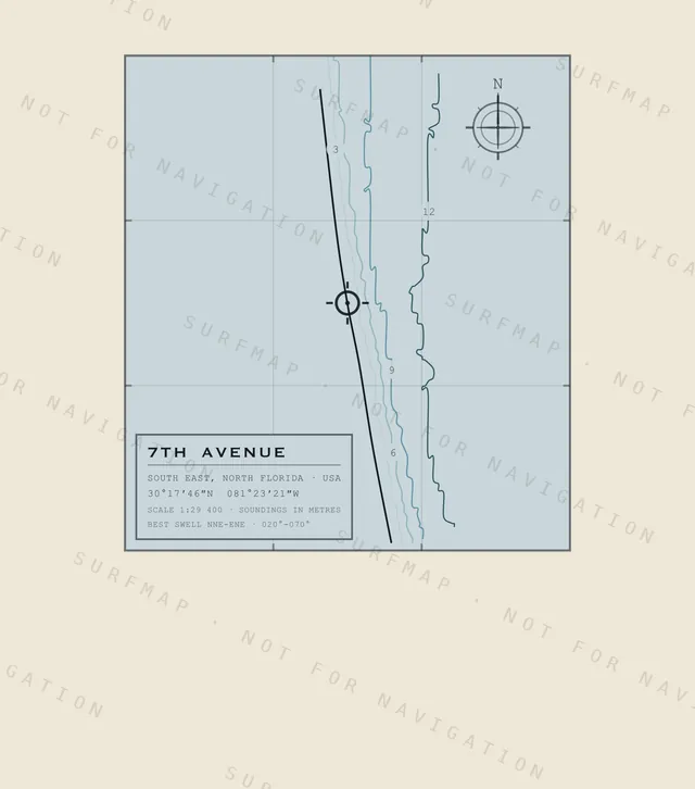 7th Avenue chart, the full artwork printed on the back