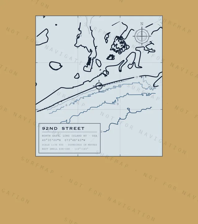 92nd Street chart, the full artwork printed on the back