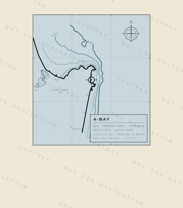 A-Bay chart, the full artwork printed on the back