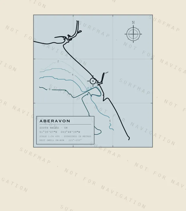 Aberavon chart, the full artwork printed on the back