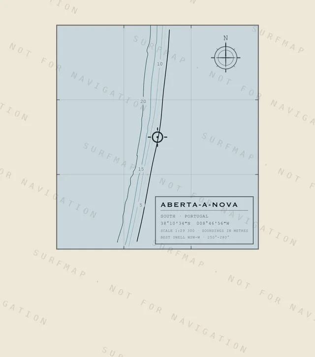 Aberta-A-Nova chart, the full artwork printed on the back