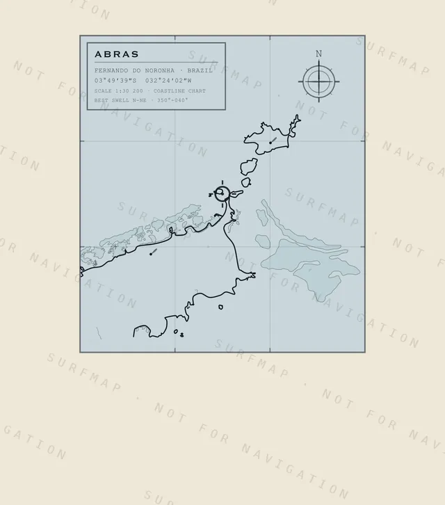 Abras chart, the full artwork printed on the back