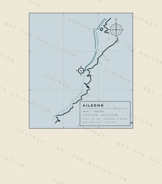 Aileens chart, the full artwork printed on the back