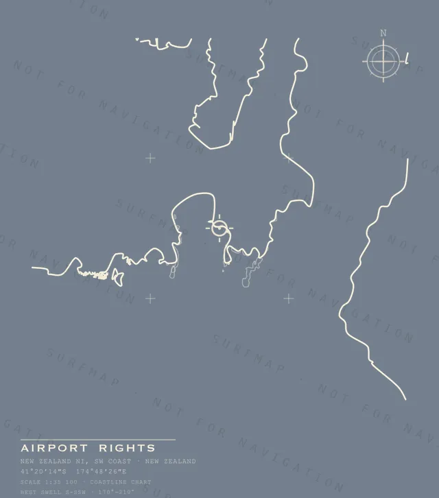 Airport Rights chart, the full artwork printed on the back