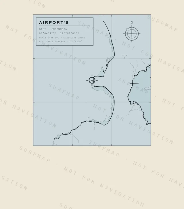 Airport's chart, the full artwork printed on the back