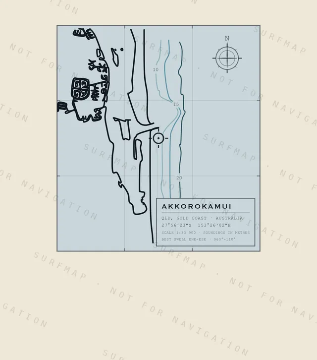 Akkorokamui chart, the full artwork printed on the back