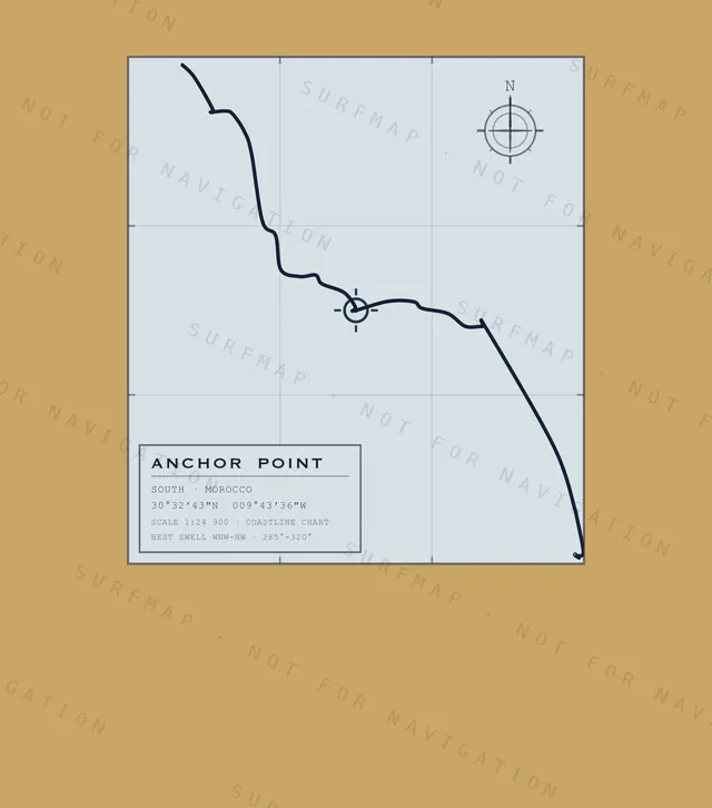 Anchor Point chart, the full artwork printed on the back