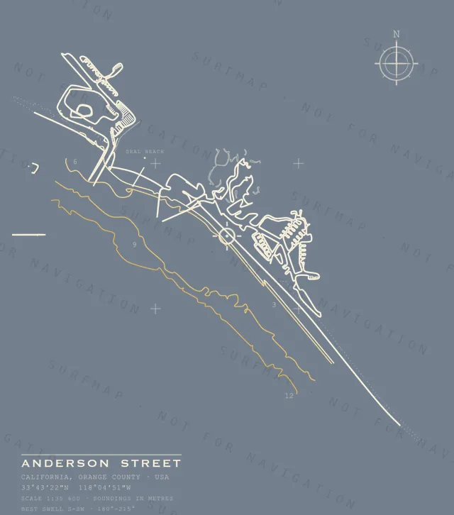 Anderson Street chart, the full artwork printed on the back