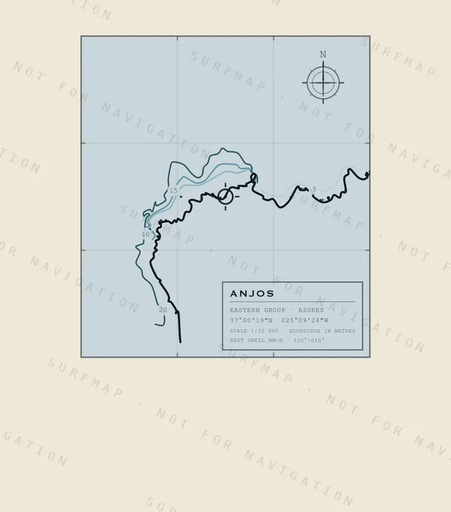 Anjos chart, the full artwork printed on the back