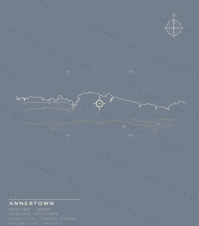 Annestown chart, the full artwork printed on the back