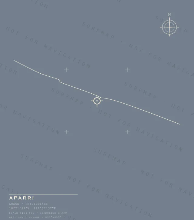 Aparri chart, the full artwork printed on the back