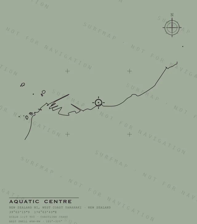 Aquatic Centre chart, the full artwork printed on the back
