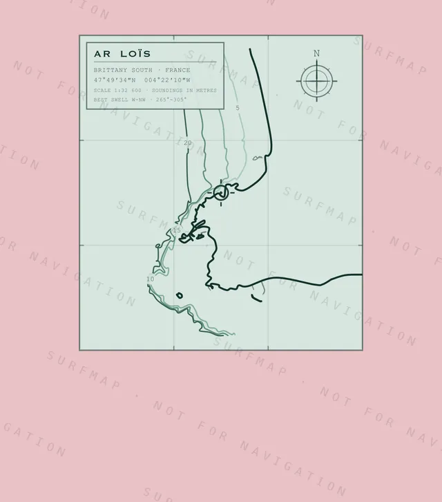 Ar Loïs chart, the full artwork printed on the back