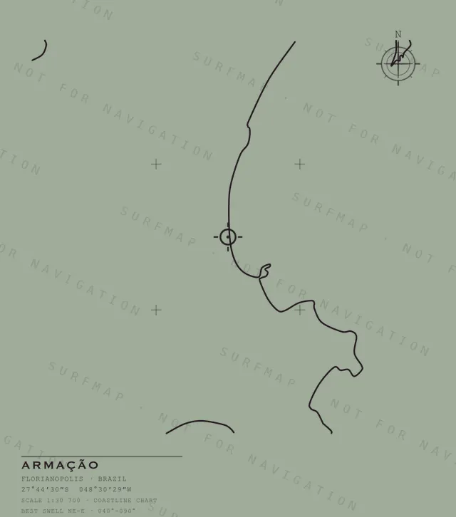 Armação chart, the full artwork printed on the back