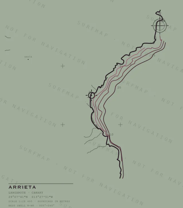 Arrieta chart, the full artwork printed on the back