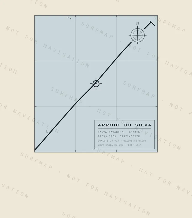 Arroio do Silva chart, the full artwork printed on the back