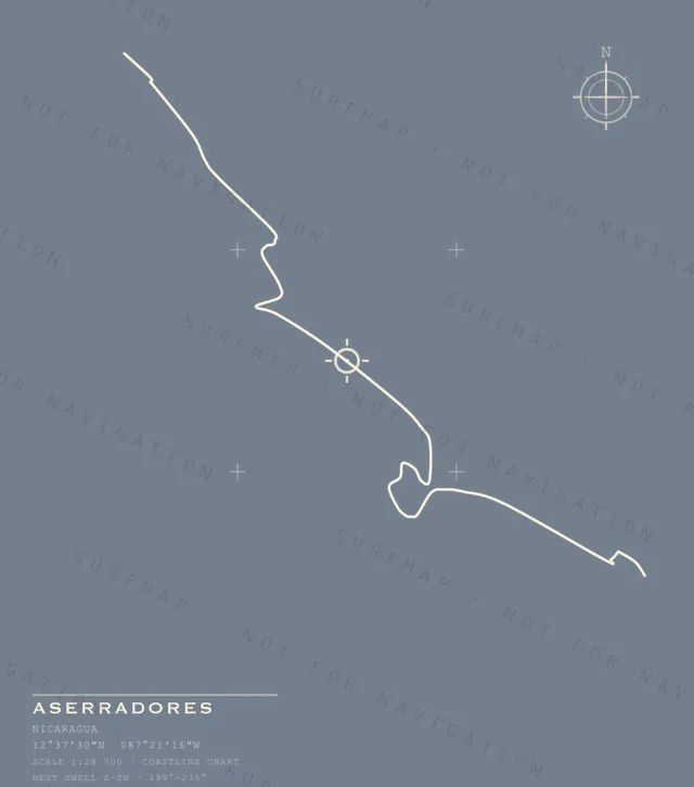 Aserradores chart, the full artwork printed on the back