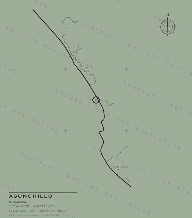 Asunchillo chart, the full artwork printed on the back