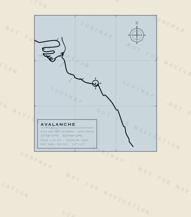 Avalanche chart, the full artwork printed on the back
