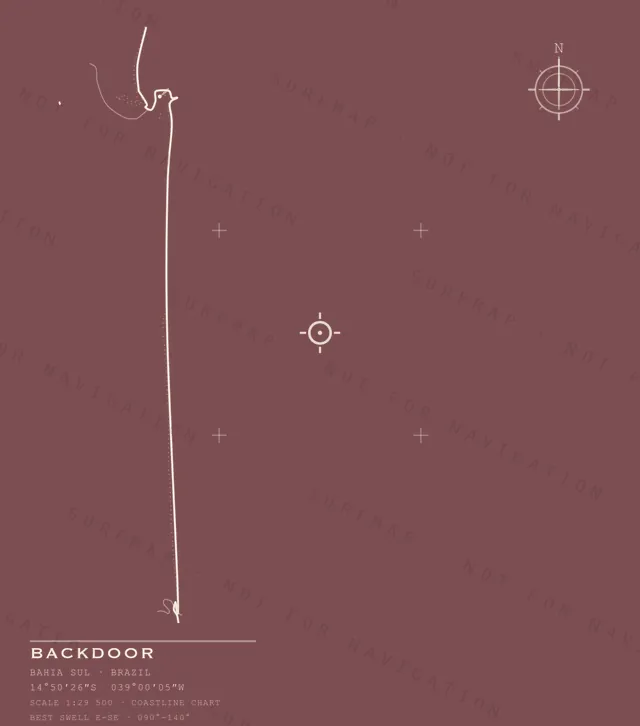 Backdoor chart, the full artwork printed on the back