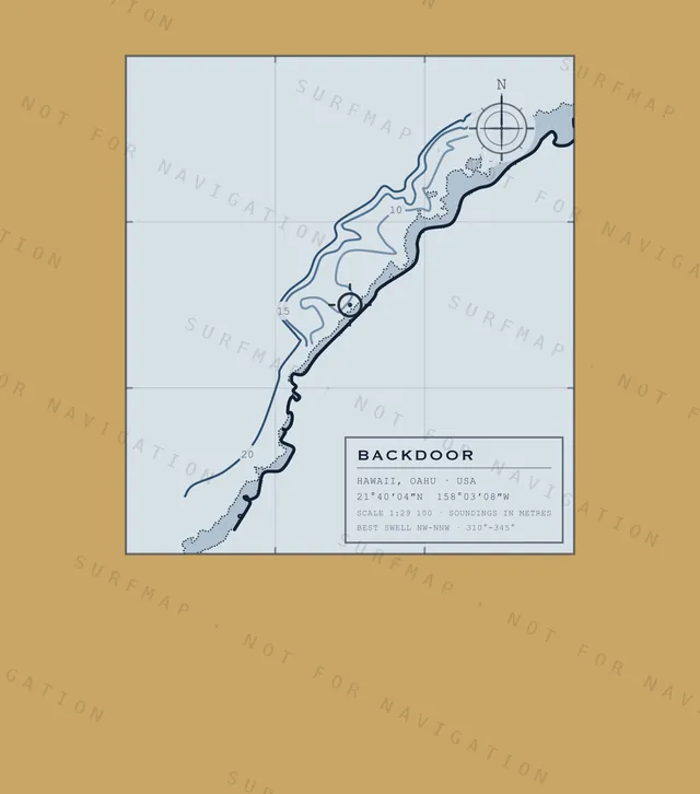 Backdoor chart, the full artwork printed on the back