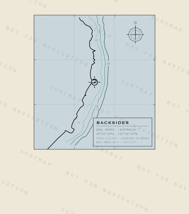 Backsides chart, the full artwork printed on the back