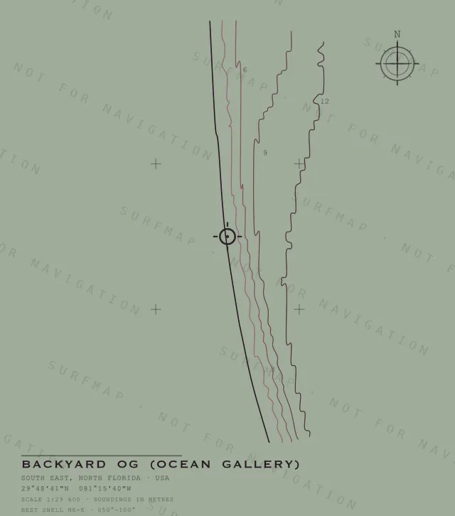 Backyard OG (Ocean Gallery) chart, the full artwork printed on the back