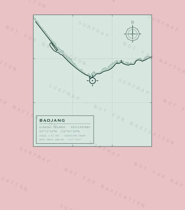 Badjang chart, the full artwork printed on the back